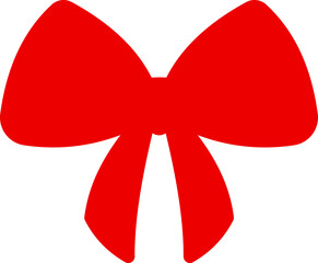 Red Christmas Ribbon Bow