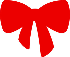 Red Christmas Ribbon Bow