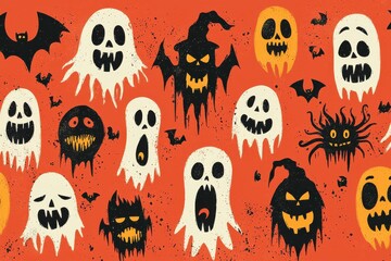 Creepy Halloween Spirits and Ghosts