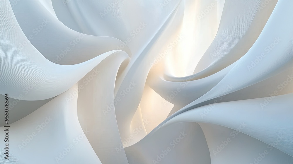 Poster minimalistic abstract white background with gentle gradients and smooth transitions.