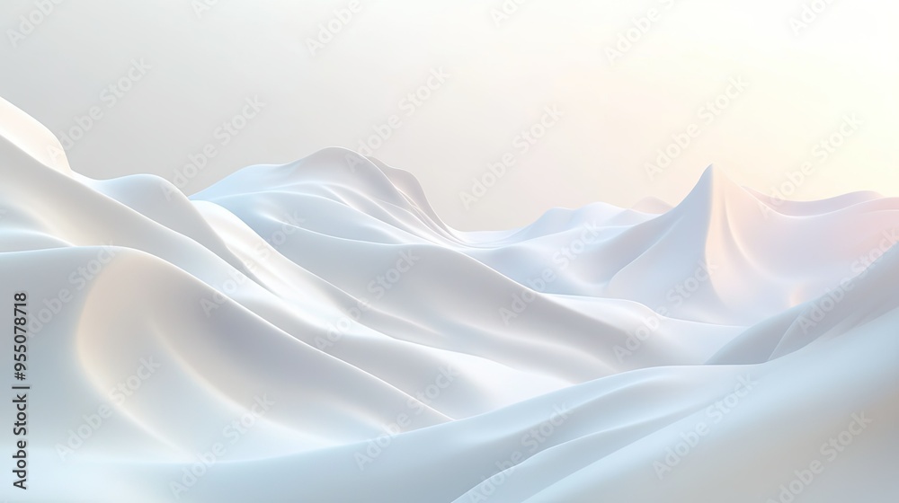 Poster minimalistic abstract white background with soft gradients and smooth textures.