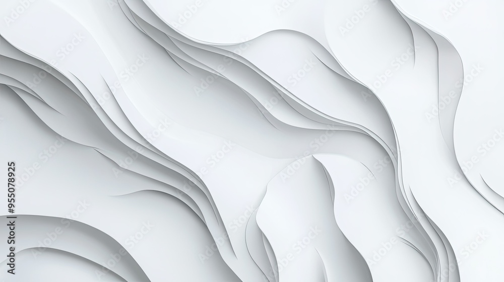 Poster minimalistic abstract white background with subtle gradients and smooth transitions.