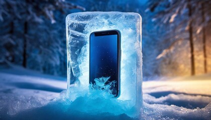 氷とスマートフォン