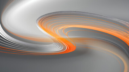 orange silver line on grey background copy space for text