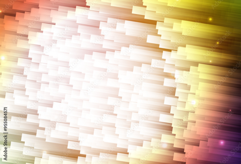 Sticker light multicolor vector template with repeated sticks.