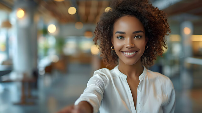 Businesswoman Shaking Hands