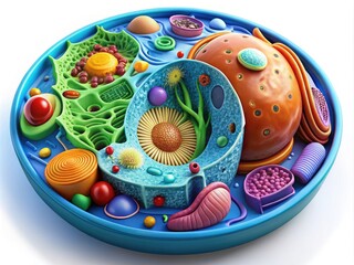 Detailed Diagram Showcasing The Organelles, Structures, And Functions Of A Typical Animal Cell, Providing Visual Insights Into Its Intricate Biological Processes.
