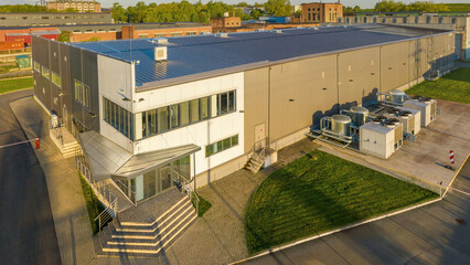 Network servers in a data center. Tier III carrier neutral data center. Server rooms.