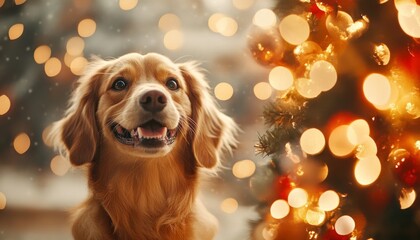 Festive French Bulldog Celebrating New Year 2025: Adorable AI-Generated Pet Concept for Holiday Marketing. Creative Illustration for Pet Websites, Postcards, NFT Art, and Seasonal Campaigns. Trendy 4K