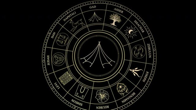 GAD Tribe of Israel Flag Symbol Banner