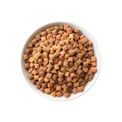 isolated dog food ready to use