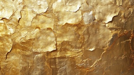 Textured gold leaf surface with natural imperfections, perfect for adding a touch of luxury to designs