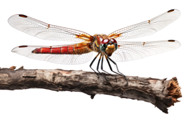 PNG Dragonfly insect animal branch.