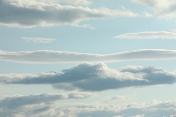 Obraz premium Picturesque view of beautiful clouds in sky