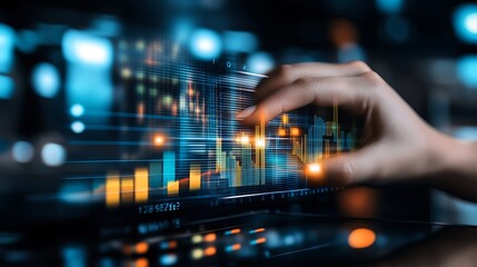 Interactive Data Visualization on a Digital Screen