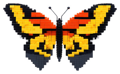 Obraz premium PNG Butterfly bricks toy art insect animal.