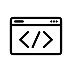 website icon line vector design