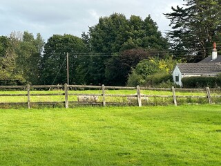 Farm fields in the English countryside