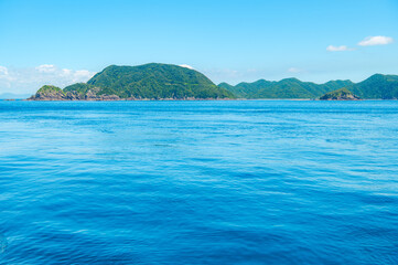 Fototapeta premium 船から見える海の絶景