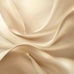 Obraz premium Cream Colored Silk Fabric Draped and Flowing
