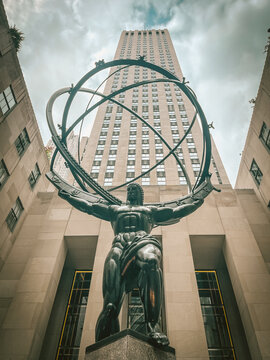 Statue, Atlas, in New York Coty