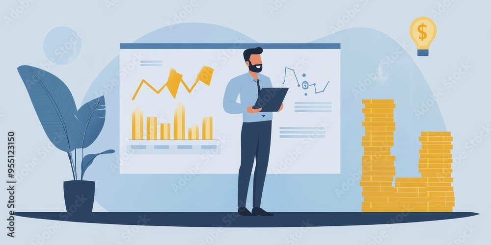 Poster infographic showing effective investment techniques for individuals with clear visual representation