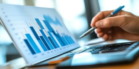Business presentation on optimizing growth metrics with clear charts and strategic analysis engaging and informative
