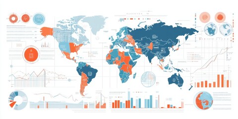 Infographic illustrating the importance of economic indicators and their impact on the economy clear and educational visual representation