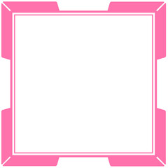 line square frame and corner design