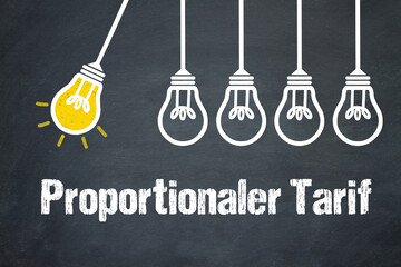 Fototapeta premium Proportionaler Tarif 