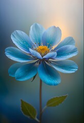 Fototapeta premium white flower with blue sky
