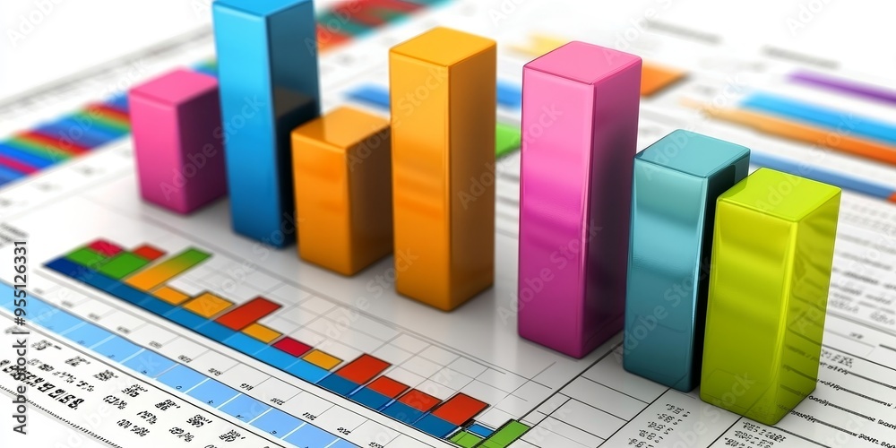 Poster detailed cost management chart with clear categories and colorful sections professional presentation