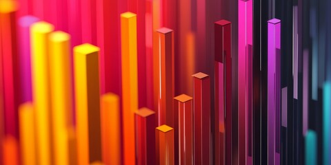 Bar chart illustrating investment returns by sector vibrant colors and clean lines professional finance infographic