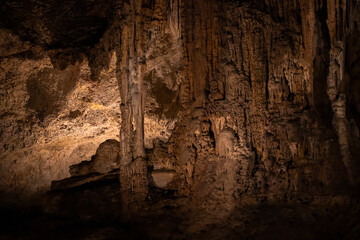 inside the Nerja caves in Malaga, Spain