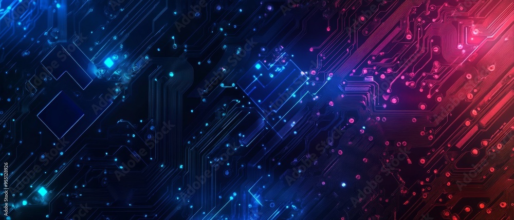 Poster technology circuit board texture background