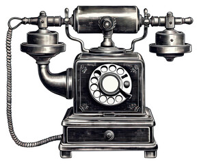 PNG Telephone electronics technology nostalgia.