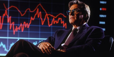 Economist explaining inflation trends with graphs showing rising prices and declining currency value professional presentation