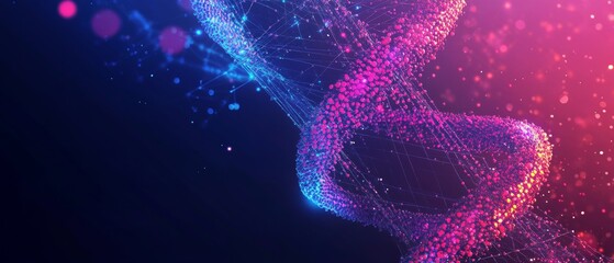 DNA Structure Abstract Background for Genetic Research