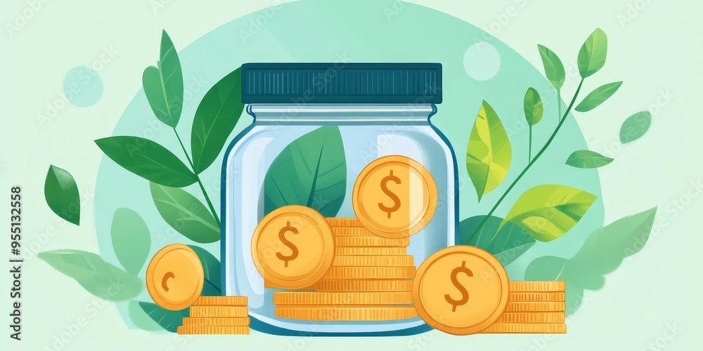 Poster Infographic showing how to maximize savings with clear visual representation and practical tips educational and engaging