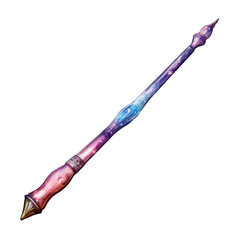 Cosmic Glass Wand with Sparkling Tip