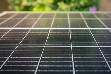 Solarzellen eines Solarpanels einer Solaranlage 