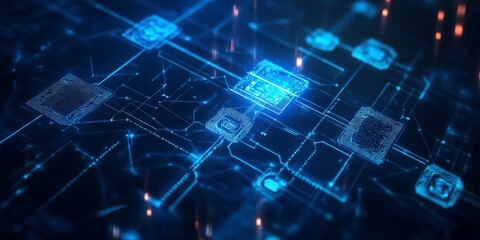 Naklejka premium Digital interface displaying blockchain transaction history and verification process modern and secure financial technology