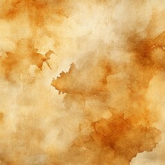 Elegant background of watercolor texture in golden-orange beige tones.