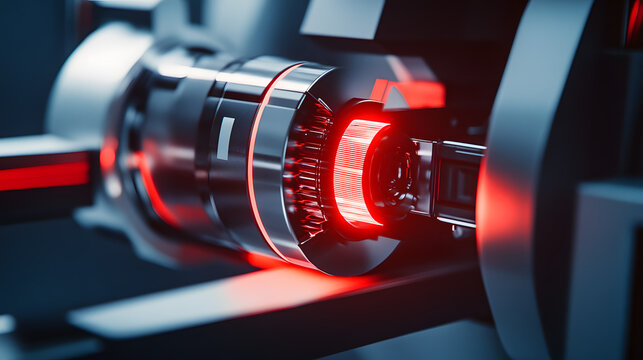 Futuristic digital lock on advanced device with glowing red light indicating access denied, symbolizing technology restrictions and security measures