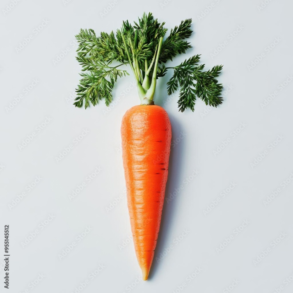 Wall mural detailed realistic hd of carrot in full bloom