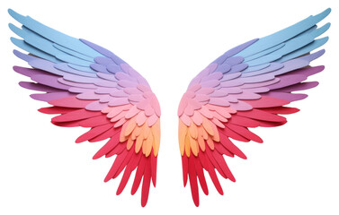 Obraz premium PNG Angle wings paper bird art.