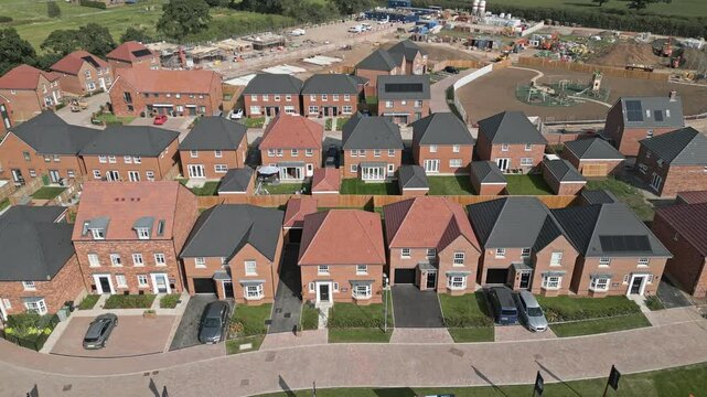 New Build housing development, Crewe, Cheshire, England