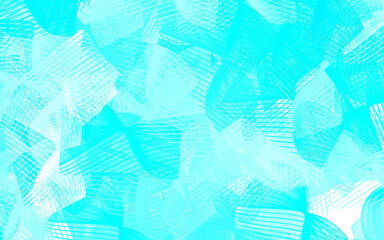 Light BLUE vector backdrop with memphis shapes.