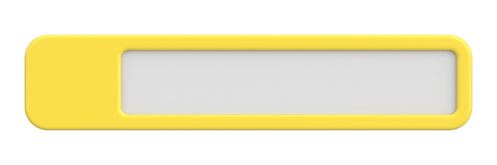 Profile tab. Social media profile. 3D illustration.