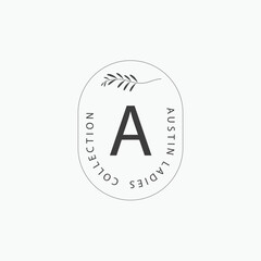 A Letter Logo With A Creative Floral Concept For Company Business Beauty Real Estate Premium Vector vectors